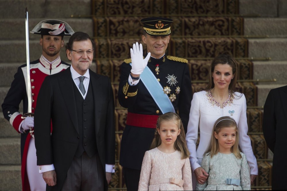 الملك فيليبي السادس ملك إسبانيا يوم تتويجه على العرش