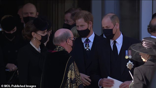 هاري ووليام بعد جنازة الأمير فيليب