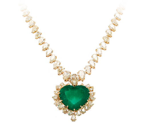 قلادة القلب الأخضر من مجوهرات Tufenkjian