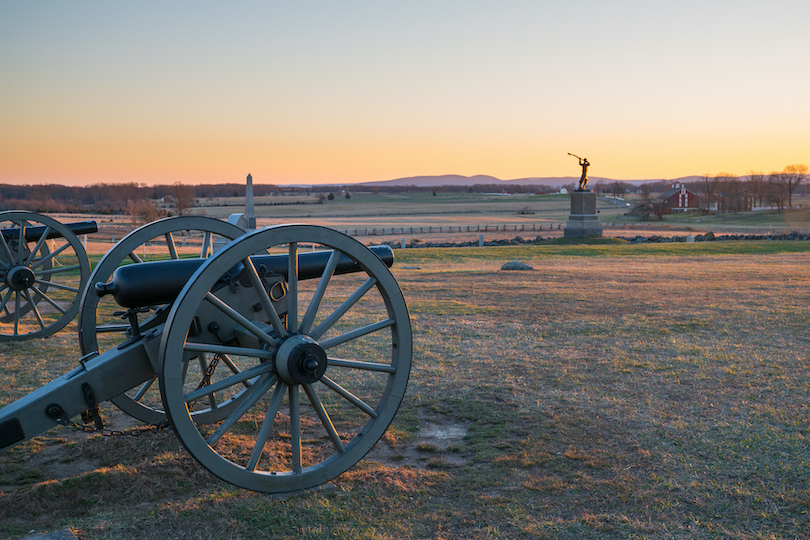 منتزه غيتيسبورغ العسكري الوطني Gettysburg Military Park