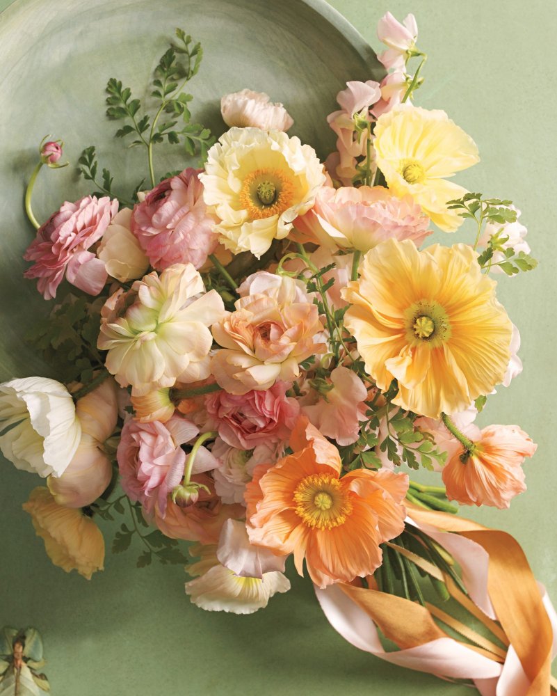 باقة زفاف من زهور الحوذان