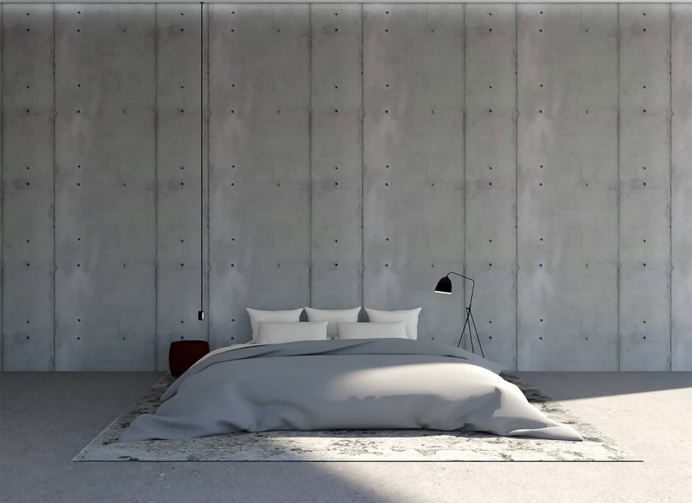 الجدران الخالية جزء من جمال ديكورات غرف النوم minimalist