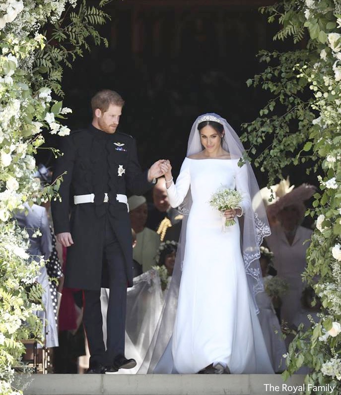 زهور الأميرة ديانا المفضلة حاضرة في حفل زفاف الأمير هاري وميغان ماركل