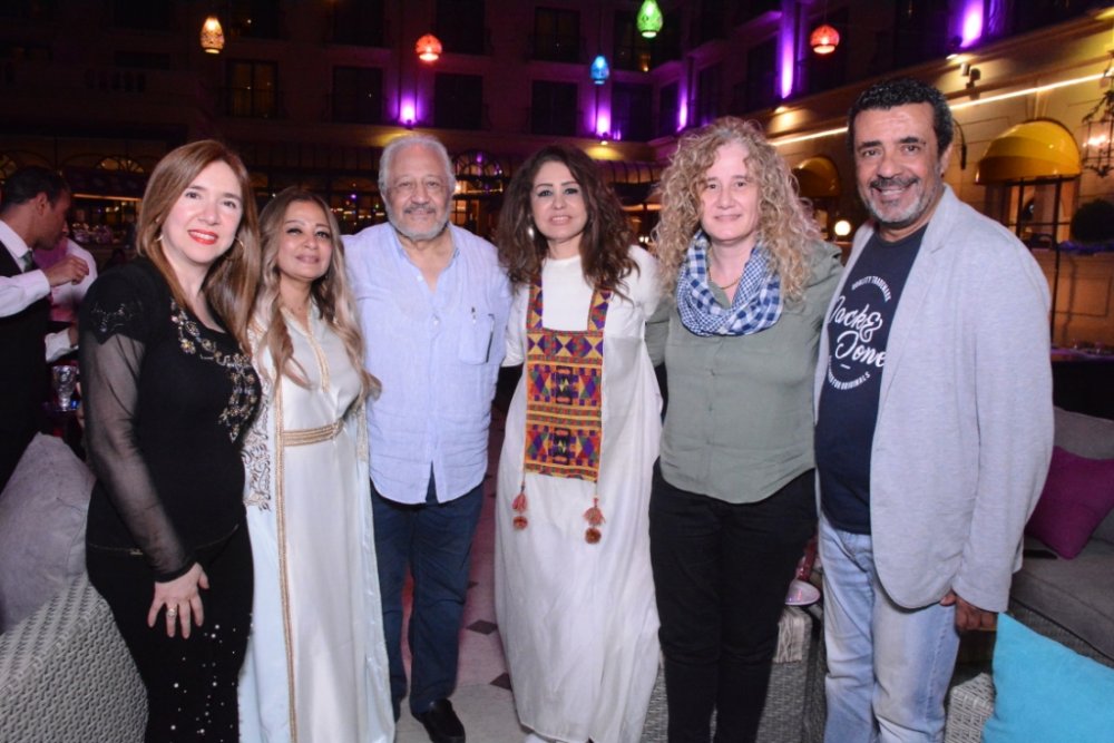 دينا عبد الله في حفل سحور حفيدة ماري منيب 