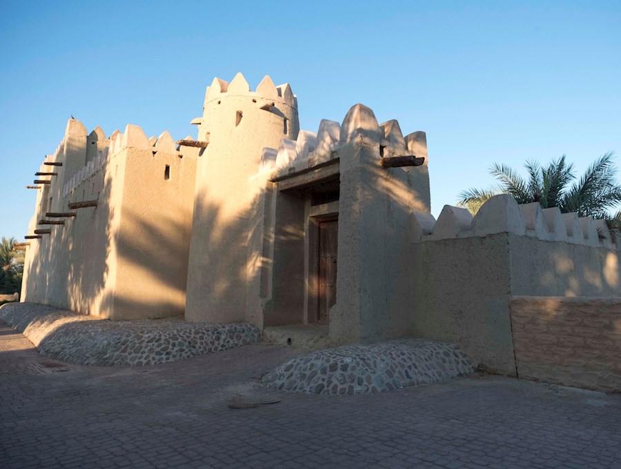 المنازل الاثرية في  واحة الجيمي - المصدر ثقافة أبوظبي 