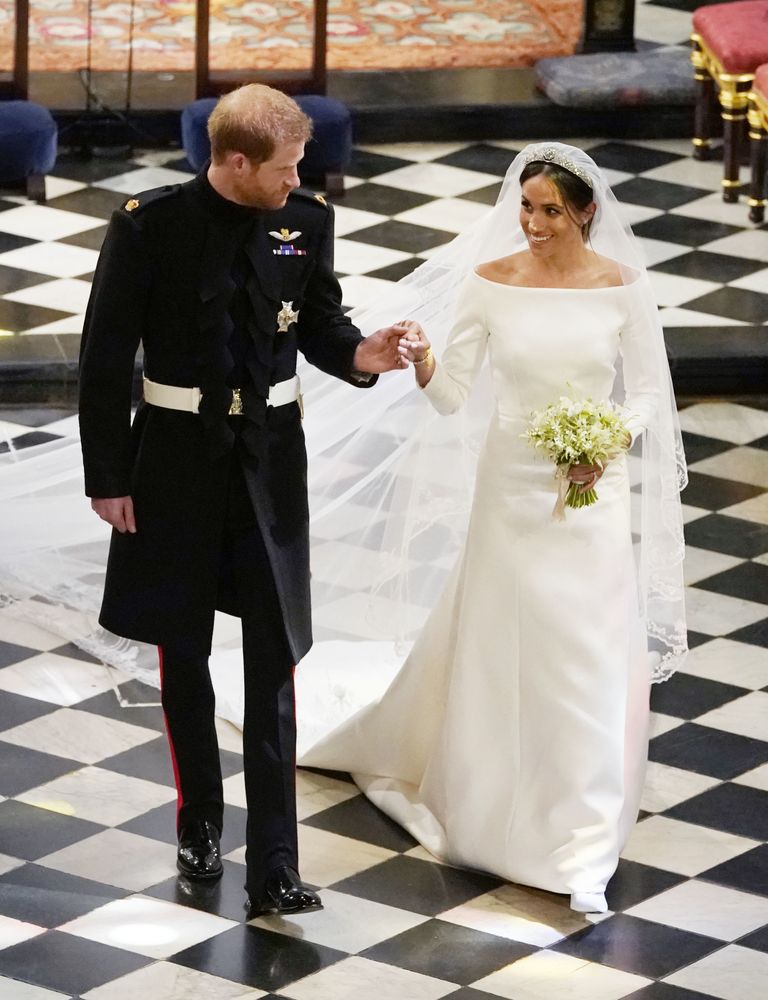 الأمير هاري وزوجته ميغان ماركل في حفل زفافهما