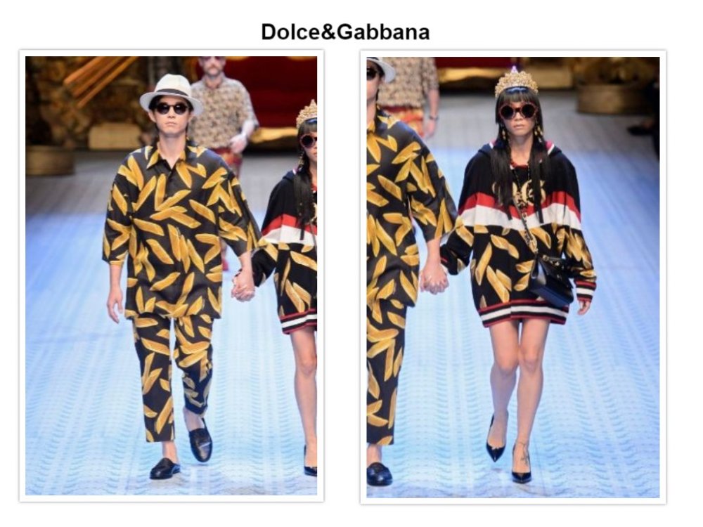 أزياء متناسقة بين الرجل والمرأة من Dolce&Gabbana