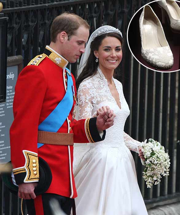 حذاء زفاف كيت ميدلتون Kate Middleton من ماركة ألكسندر ماكوين Alexander McQueen