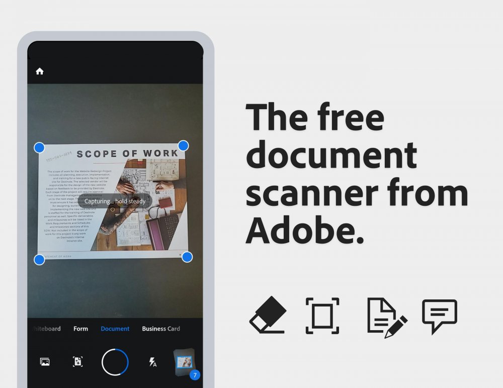 تطبيق Adobe Scan