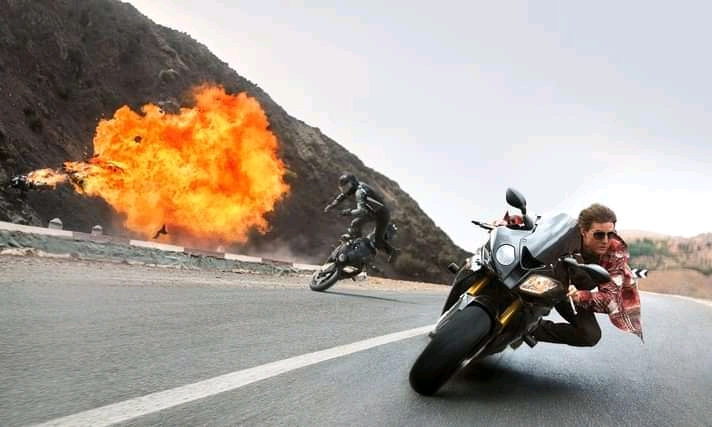 مشهد من فيلم Mission: Impossible 7_ الصورة من حساب الفيلم على فيسبوك