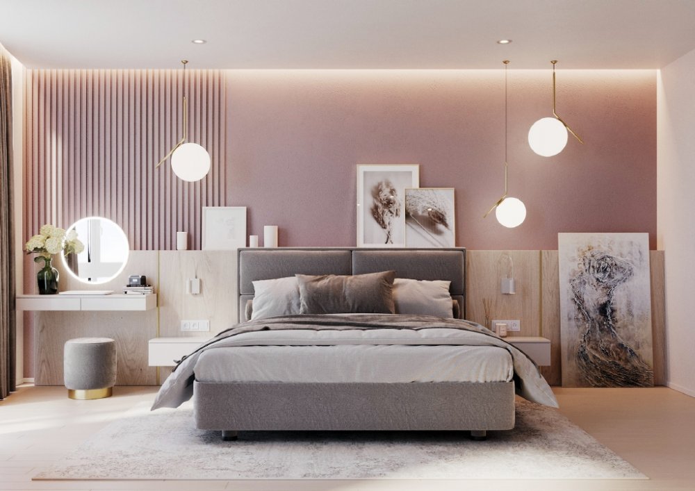 ديكورات غرف نوم بألوان فاتحة لنوم أفضل بحسب الفاشنوي