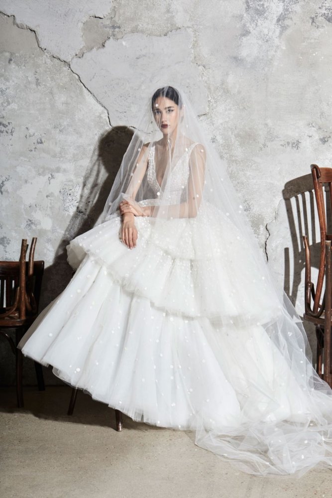 اجمل فساتين الزفاف المنفوشة Ball Gown من مجموعة زهير مراد