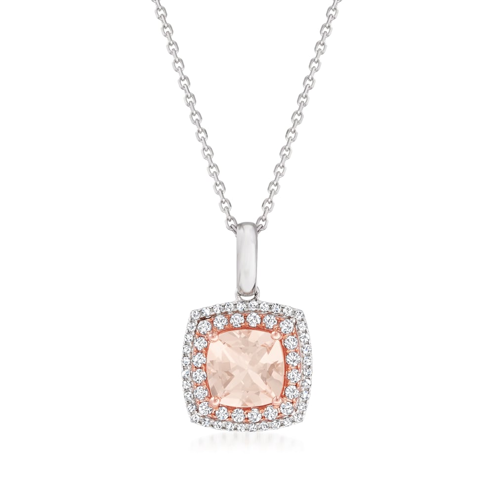 Morganite necklace by Ross-Simons