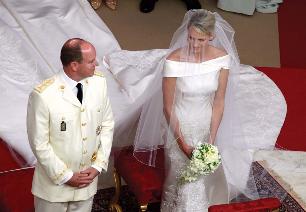 الأمير ألبرت الثاني والأميرة شارلين في حفل زواجهما