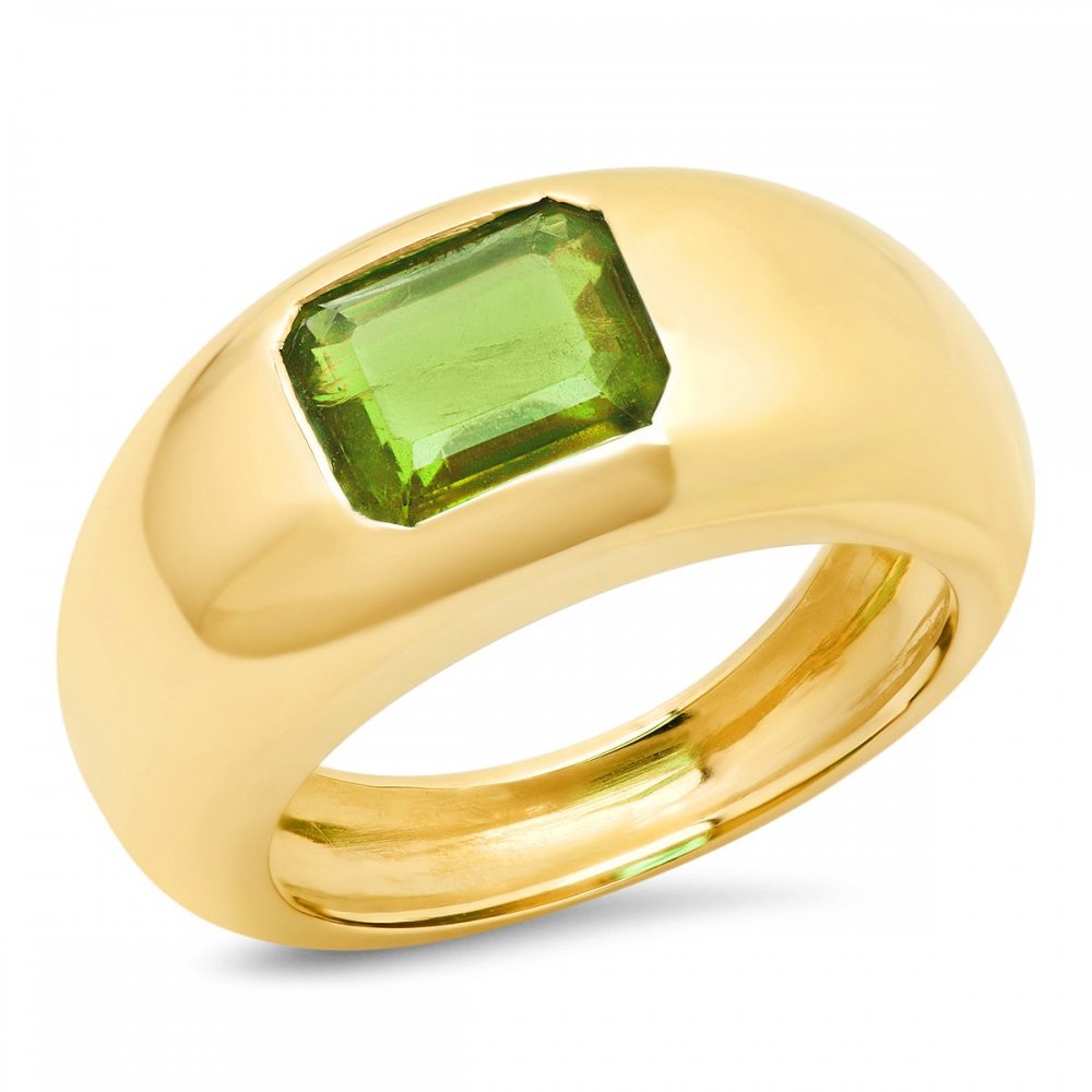 خاتم الزبرجد الأخضر من سيج وارد Sig Ward Jewelry