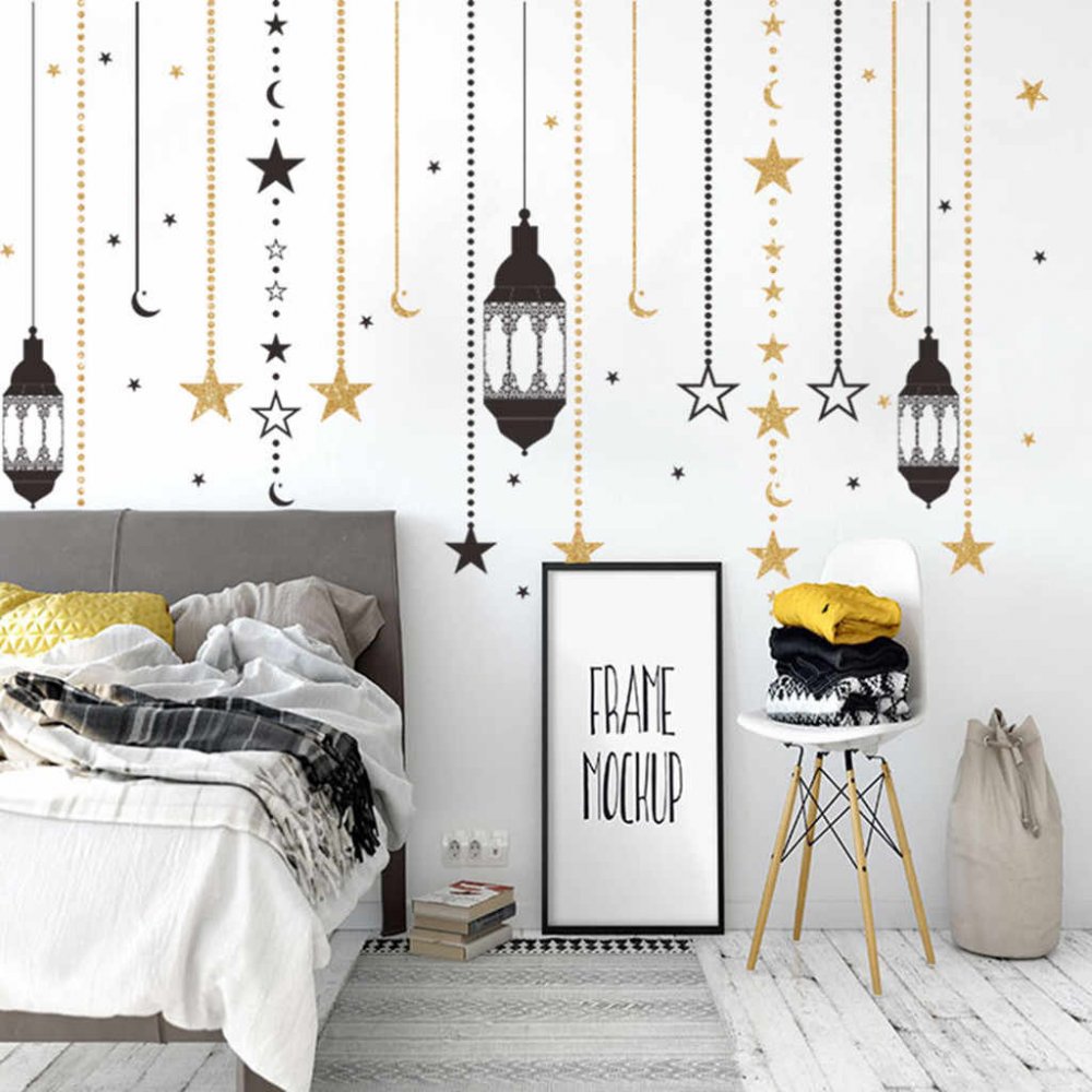 ملصقات بتصاميم رمضانية لديكورات حوائط غرف النوم