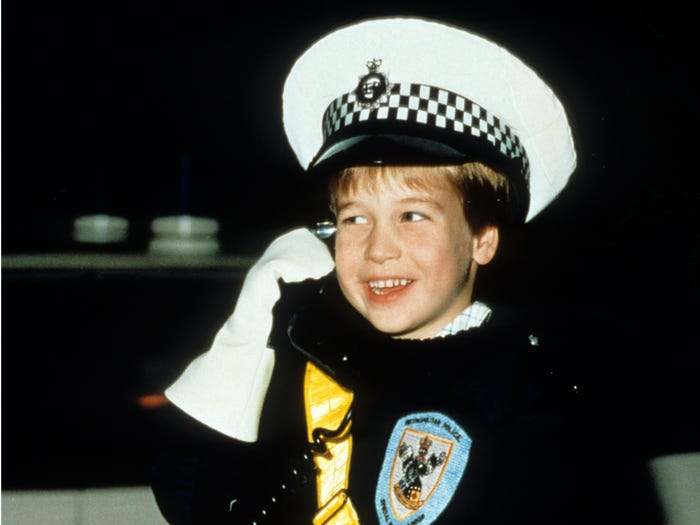 الأمير ويليام وهو بعمر الـ 5 سنوات