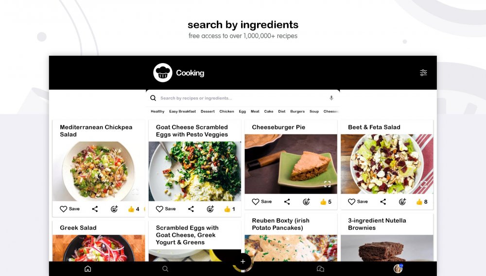 يتميز تطبيق Craftlog Recipes - daily cooking helper بإحتوائه على ملايين وصفات الطعام من مختلف البلدان