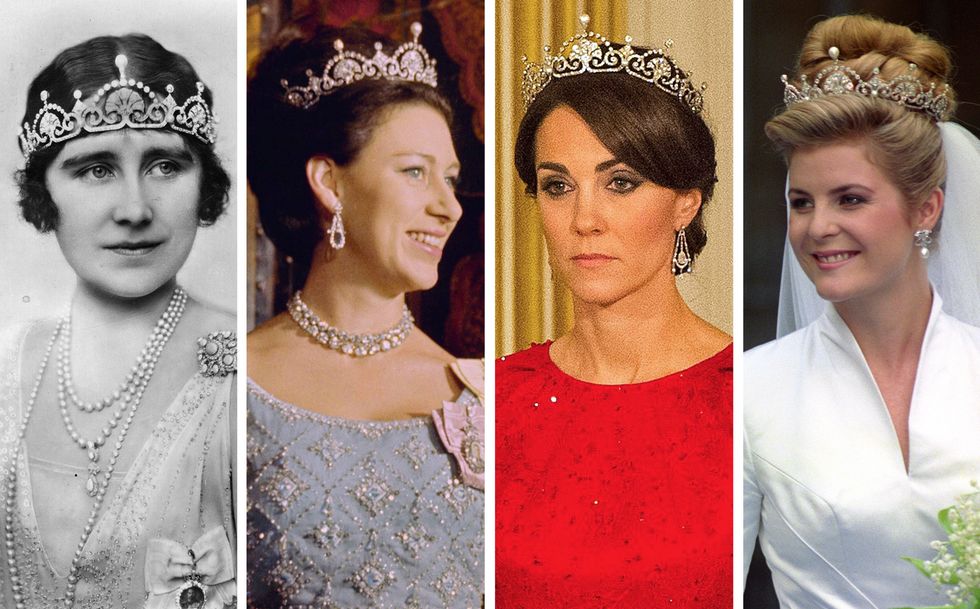  سيدات العائلة المالكة البريطانية يتألقن بـ تاج The Lotus Flower Tiara