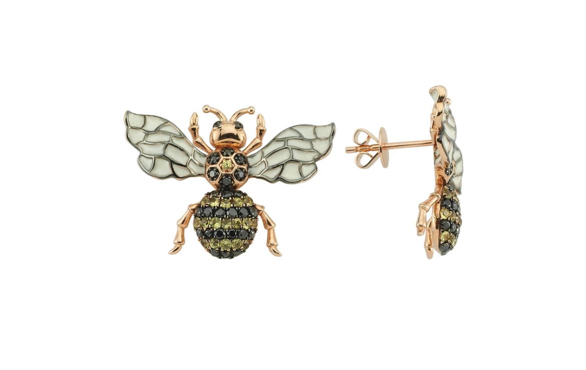 أقراط Queen Bee من Bee Goddess