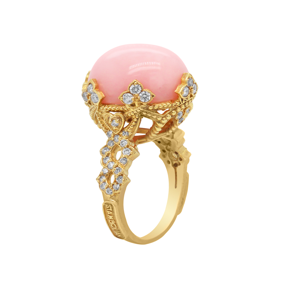 خاتم الأوبال الوردي من ستامبوليان Stambolian