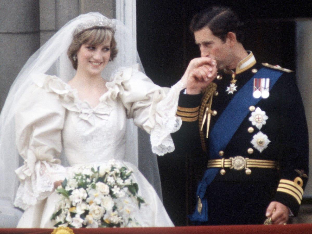 زواج الأميرة ديانا Princess Diana والأمير تشارلز Prince Charles