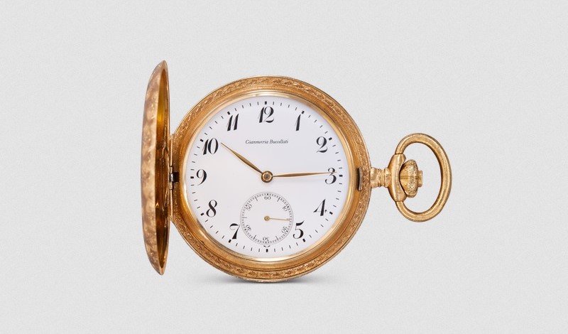 ساعة جيب ذهبية من Buccellati