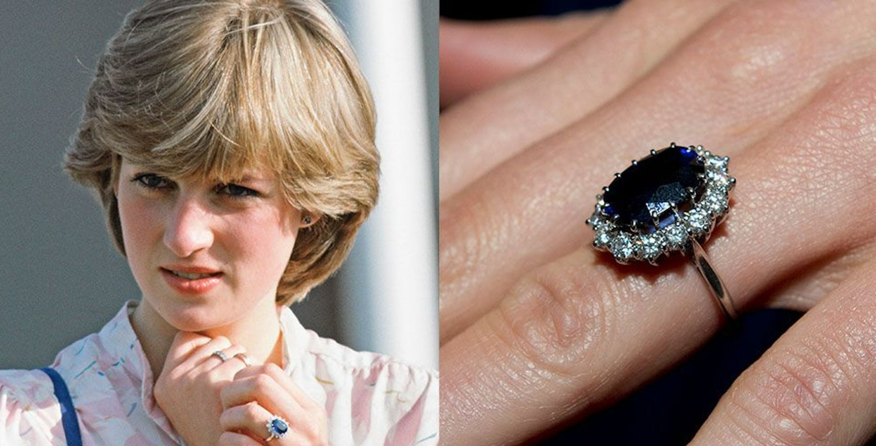 كشفت الأميرة ديانا عن خاتم خطوبتها في العام 1981