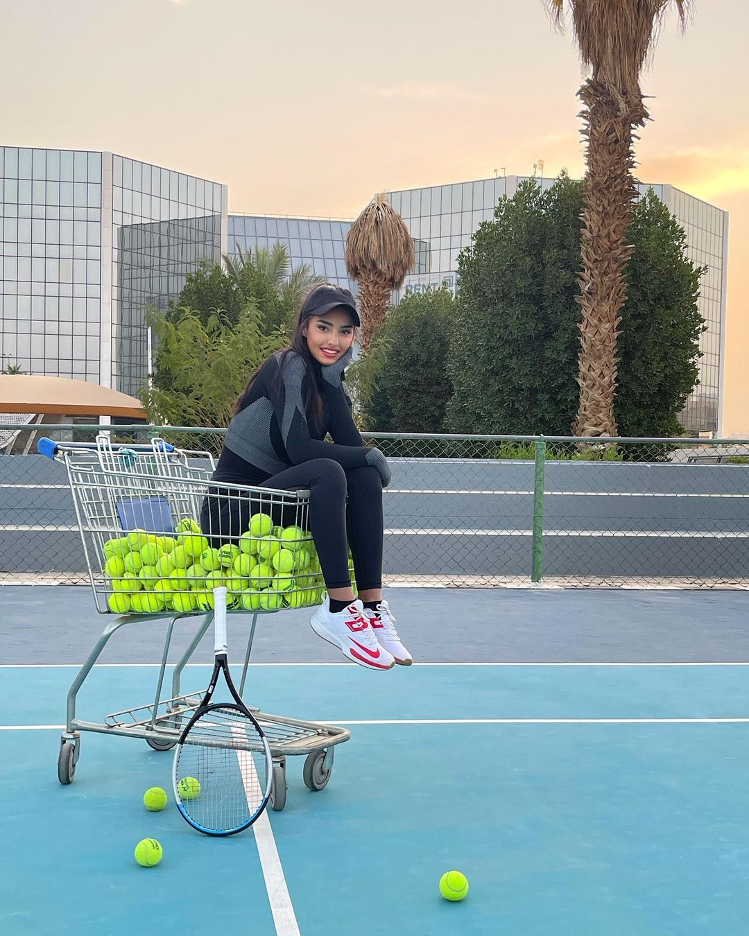 لاعبة التنس السعودية يارا الحقباني