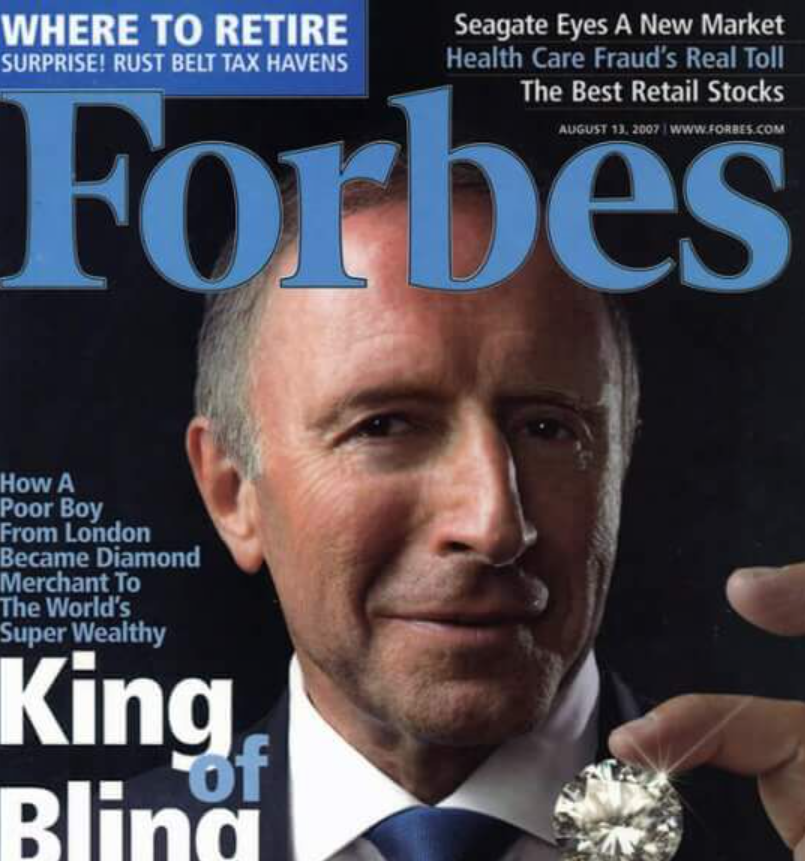 لورانس غراف على غلاف مجلة فوربس Forbes الأميركية 