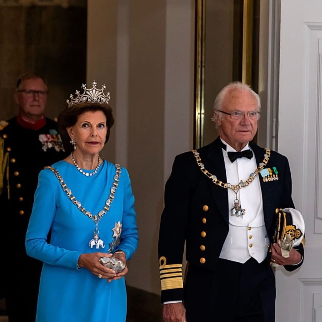 الملكة سيلفيا ملكة السويد تختار تاج Queen Sophia of Sweden's Nine لإطلالة مميزة