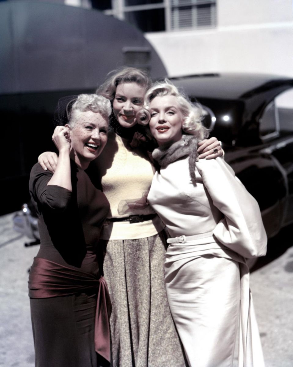 Marilyn Monroe, Lauren Bacall and Betty Grable