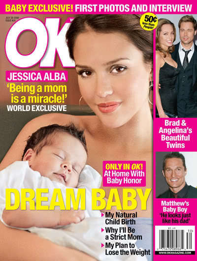 جيسيكا ألبا على غلاف مجلة OK