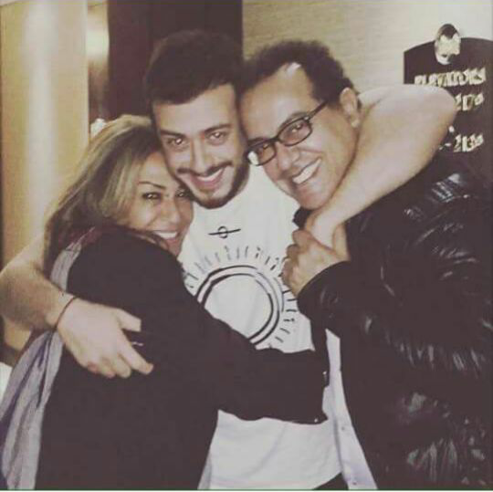 سعد لمجرد مع والده البشير عبده ووالدته نزهة الركراكي
