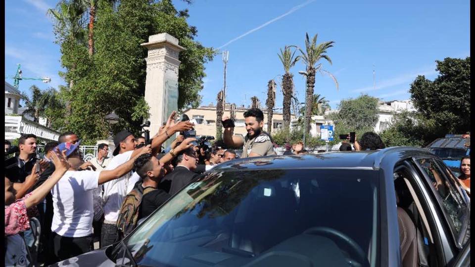 استقبال تامر حسني في المغرب