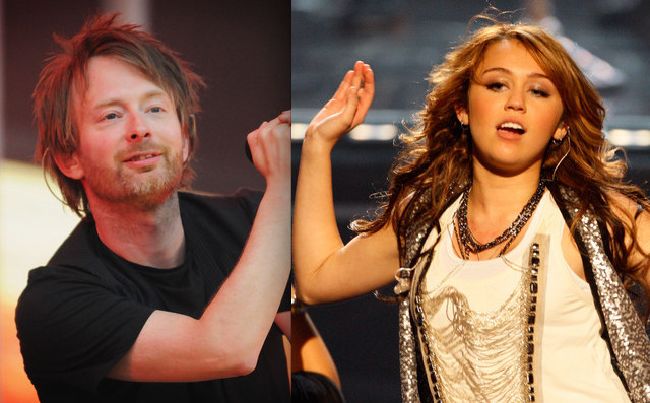 Miley Cyrus and Radiohead